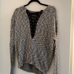 Greg Express sweater lace up front